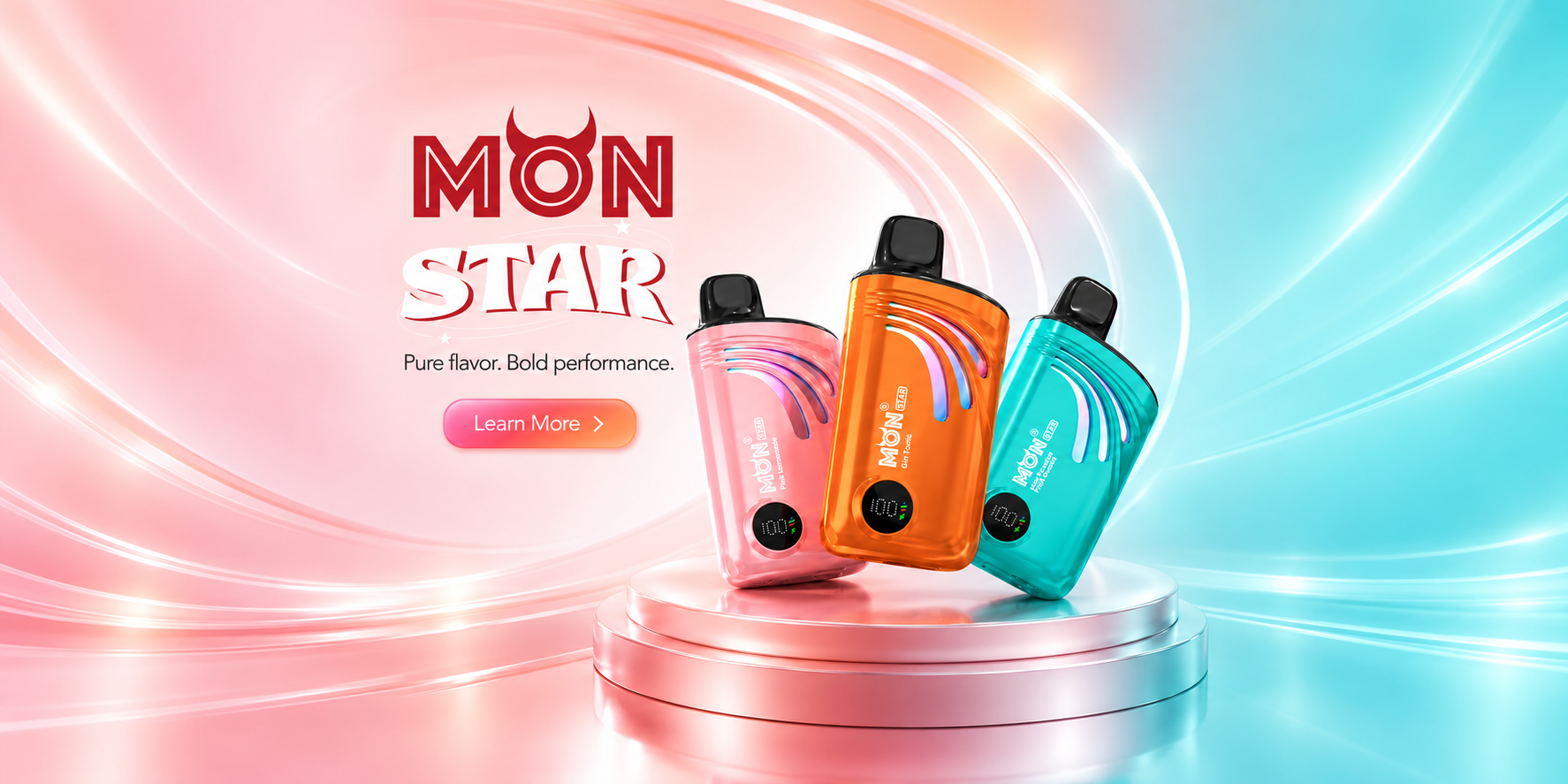MONSTAR 50K disposable vape promotional banner