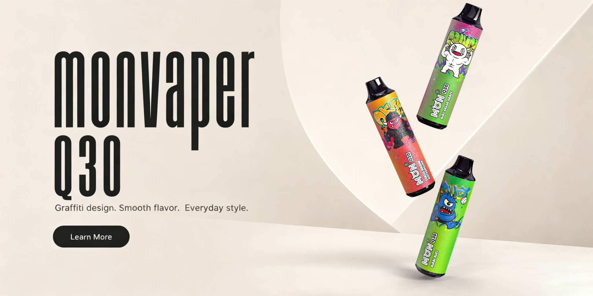 Monvaper Q30 e-shisha promotional banner