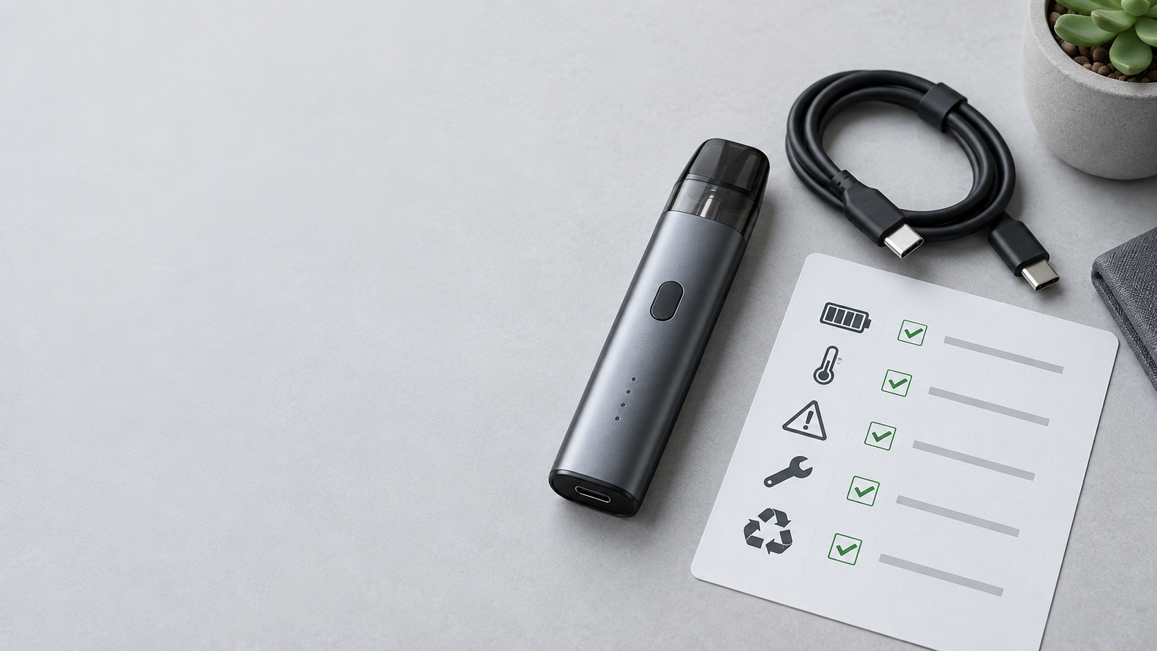 Rechargeable vape charging safety guide