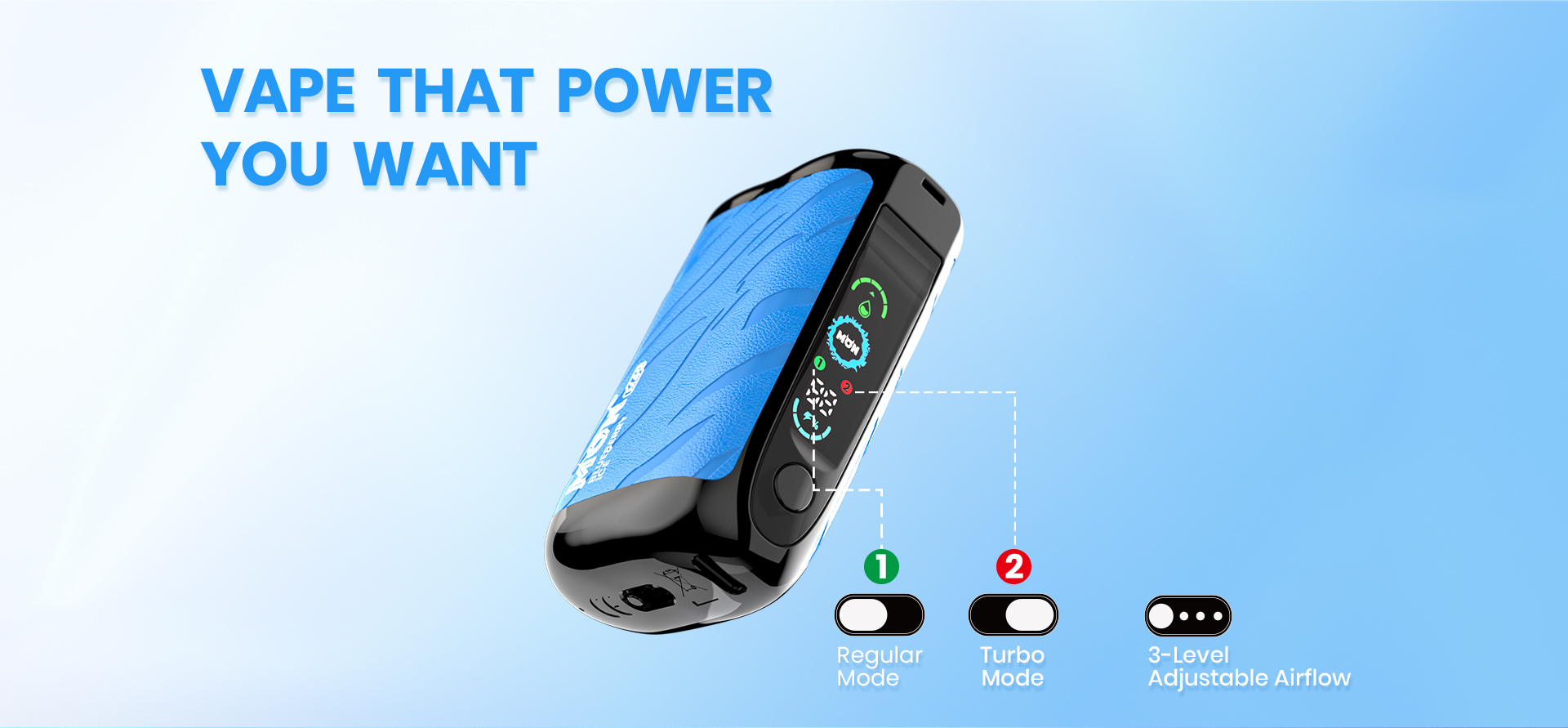MONVAPER M40 child lock control button